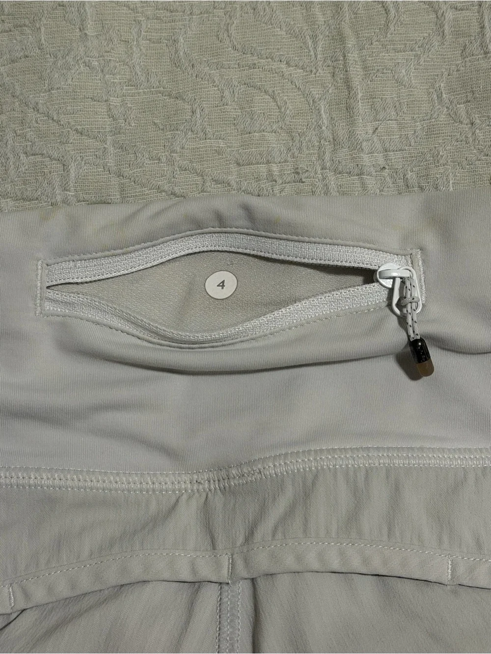 lululemon athletica White Athletic Shorts with High Waist